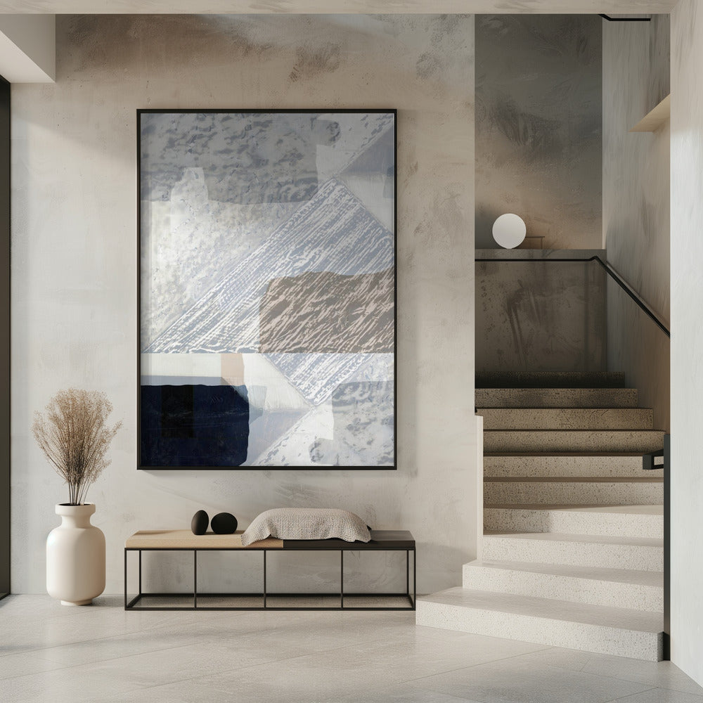 Fragmented Form in White | Poster