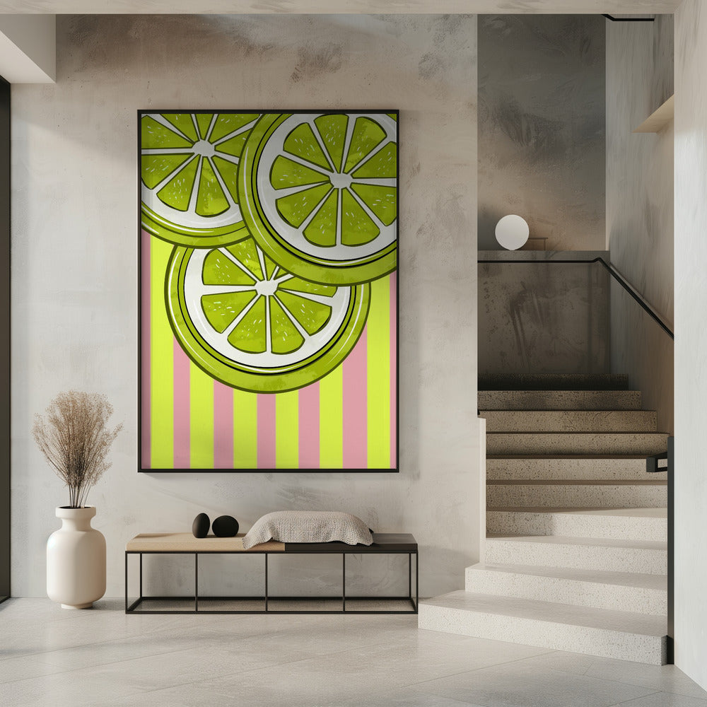 Lime On Pink | Poster