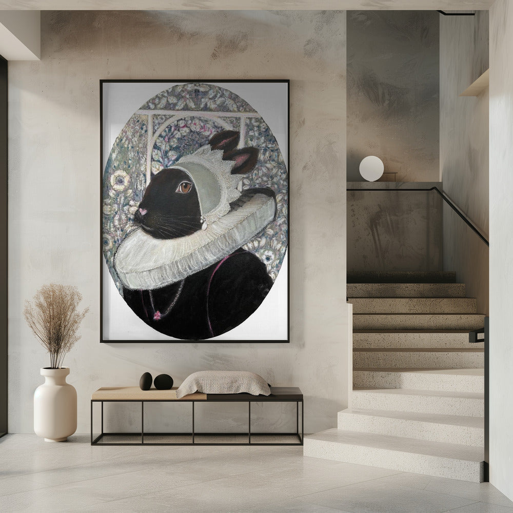 Regal Rabbit Portrait | Poster
