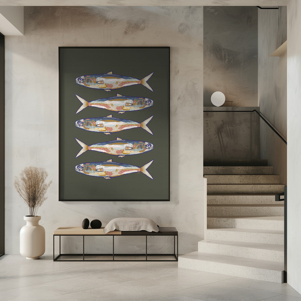 Five Fish in a Row | Poster