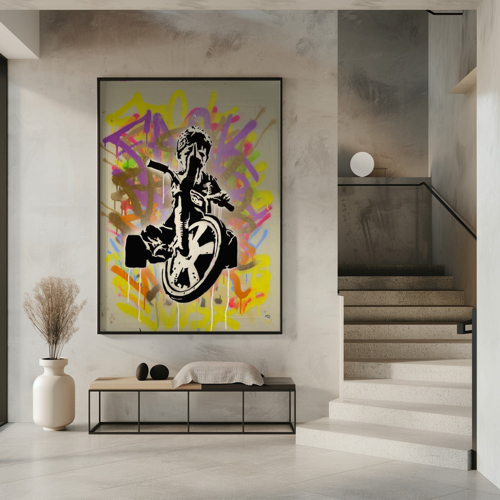 Child On A Tricycle | Poster