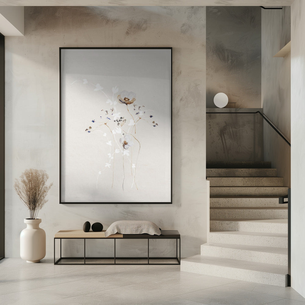 Ethereal Flowers With Subtle Hues | Poster