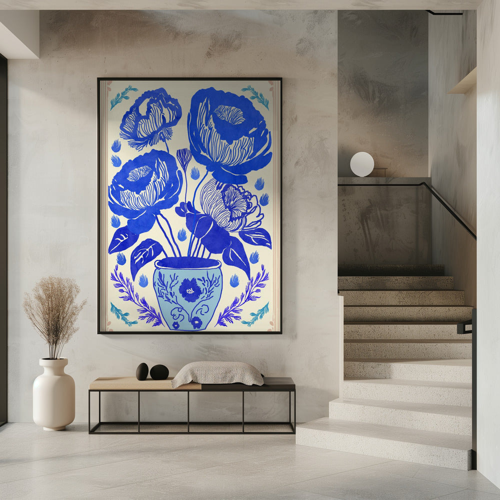 Blue Blossom Vase | Poster
