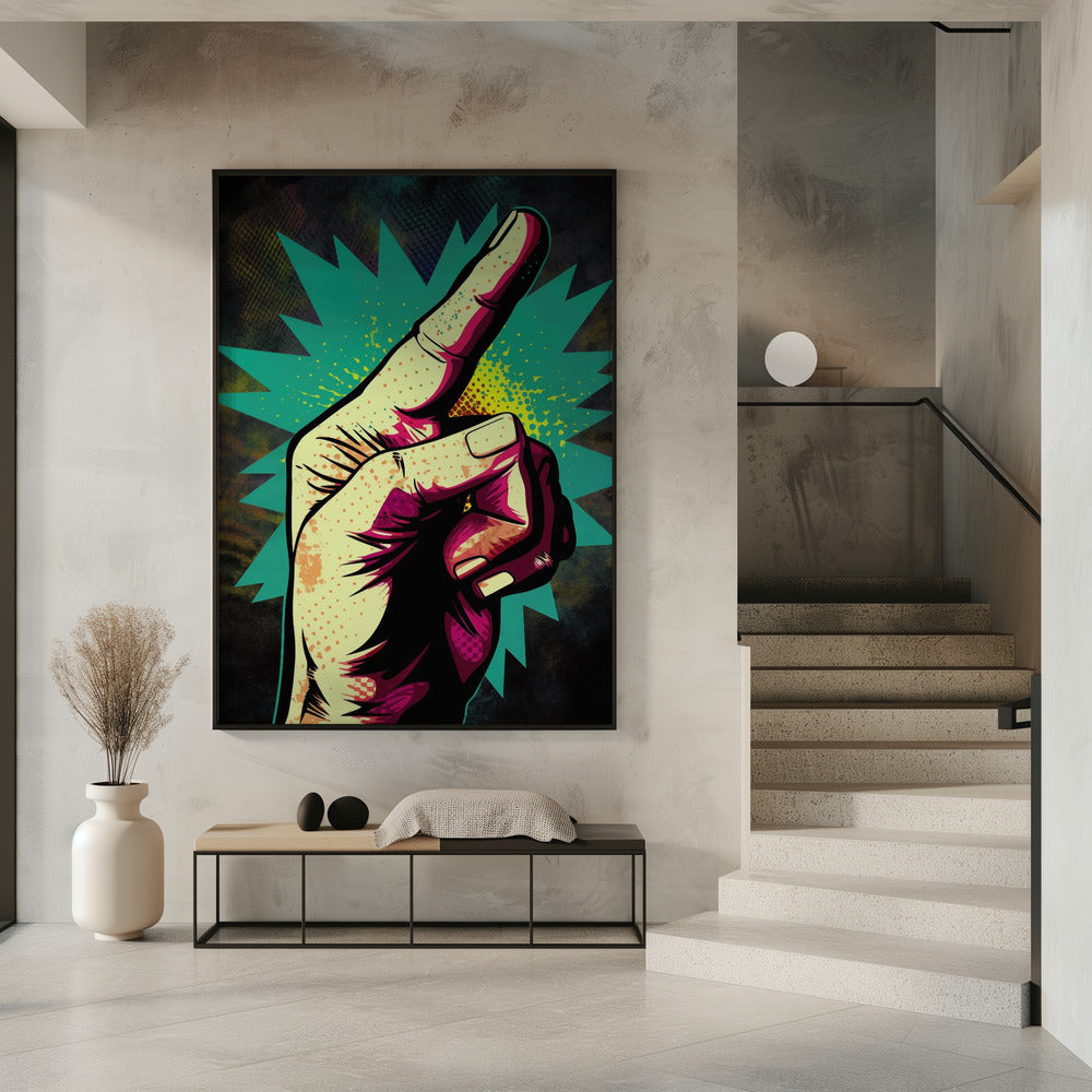 Vibrant Hand Gesturing | Poster