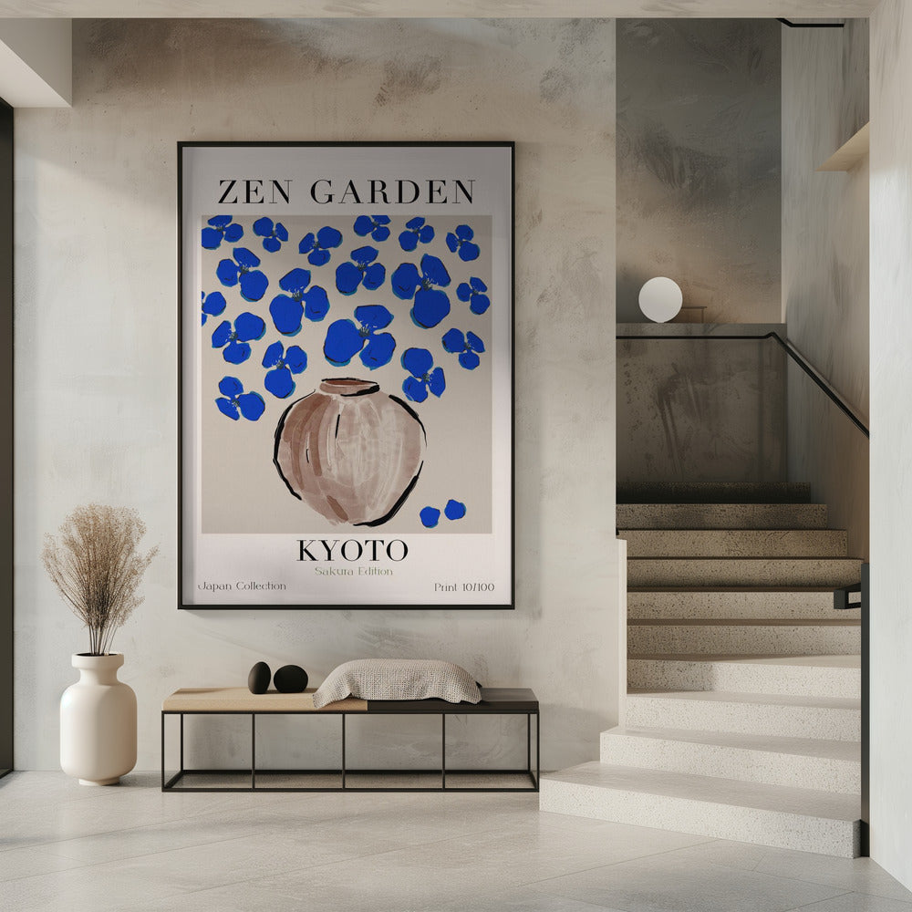 Cerulean Blossoms | Poster