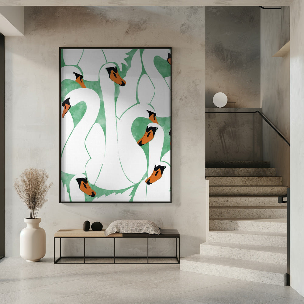 Graceful Swans | Poster