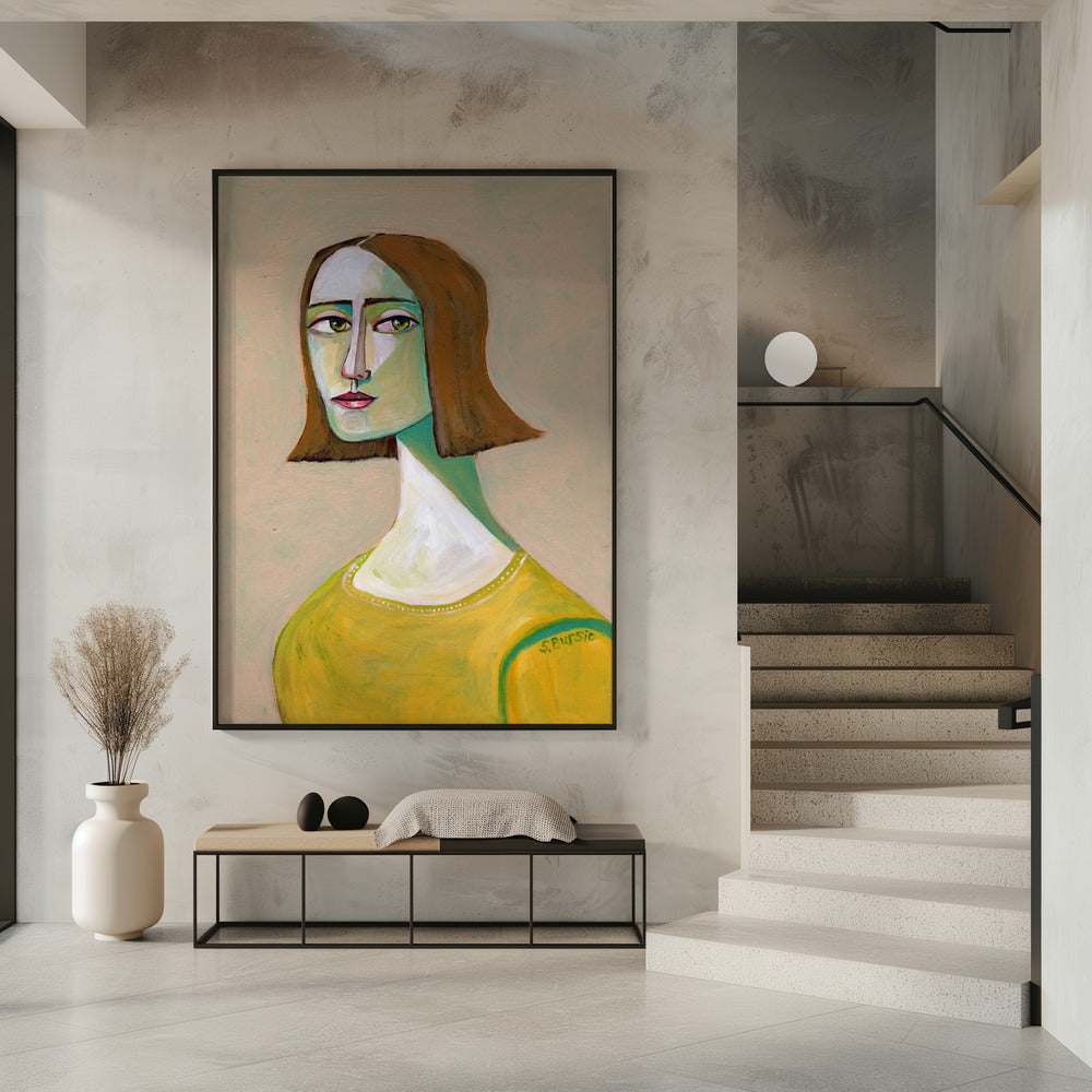 Brunette Lady with the Look | Poster