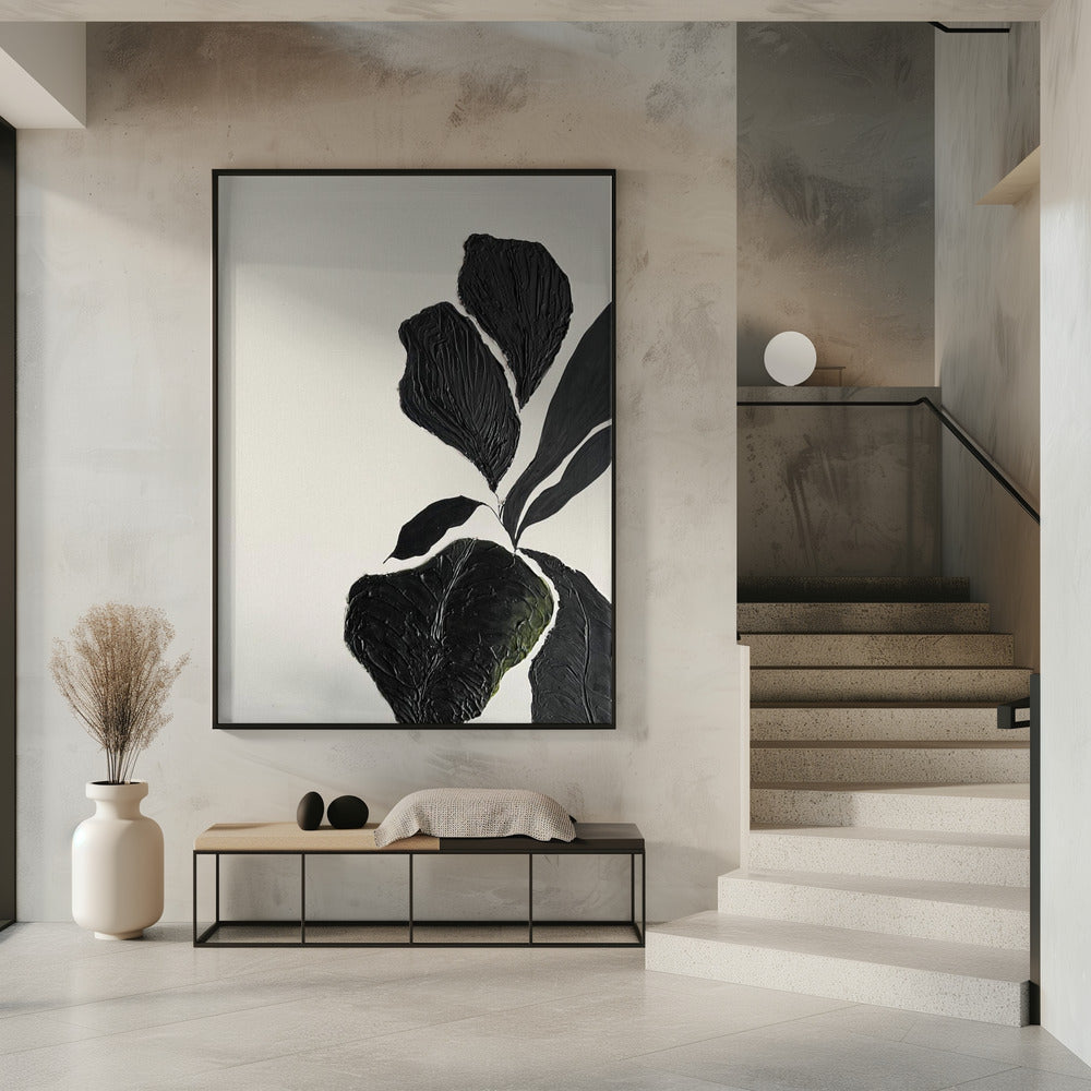 Textured Leaf Elegance | Poster