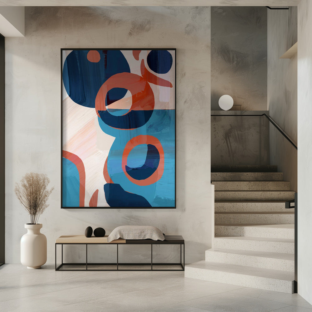 Geometric Shapes And Vibrant Colors | Poster