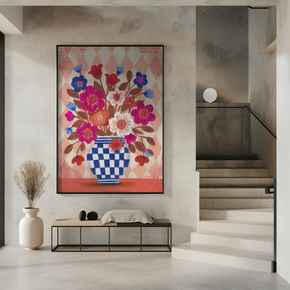 Vase Flowers Brights &amp