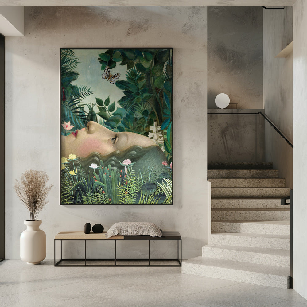 Giovanna In Tropical Garden | Poster