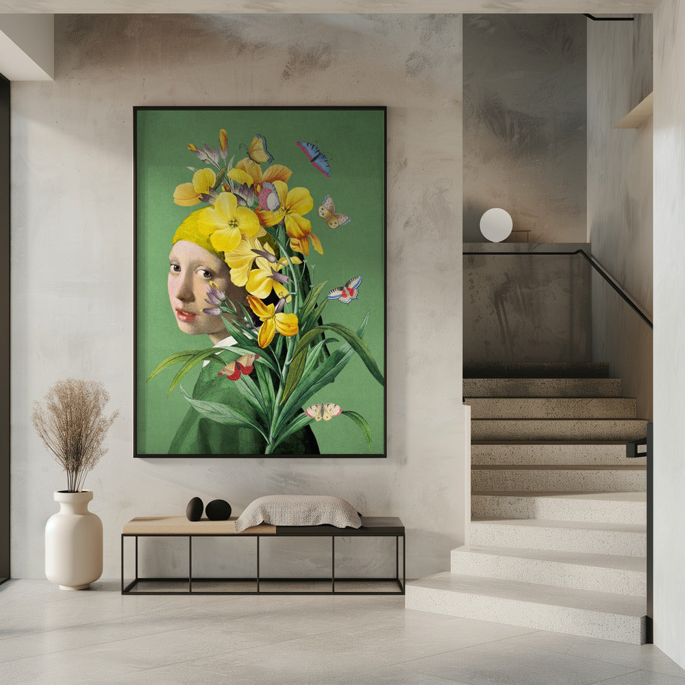 Girl With Pearl Earring   the Springtime Edition Ii | Poster