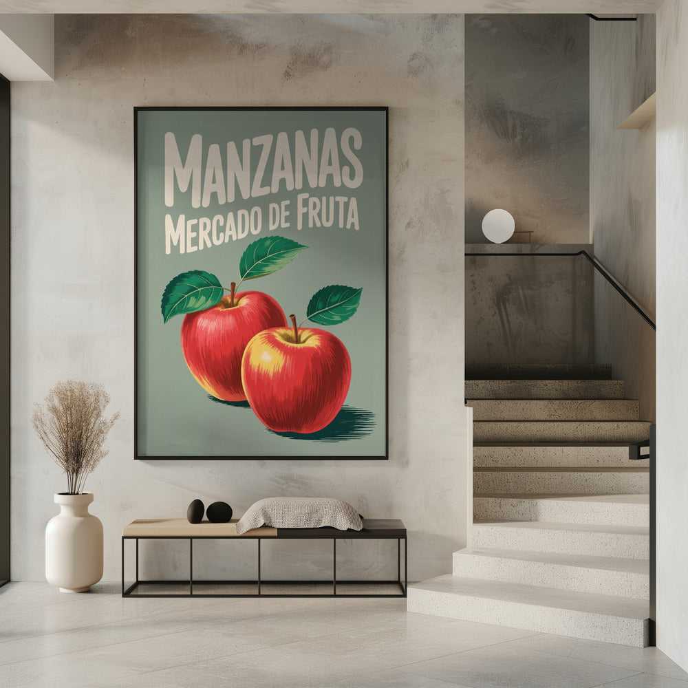 Vibrant Red Apples | Poster