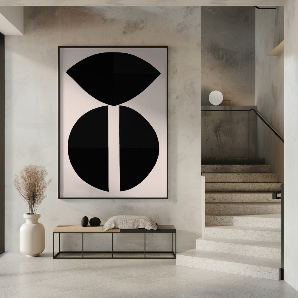 Black Shapes Harmony | Poster