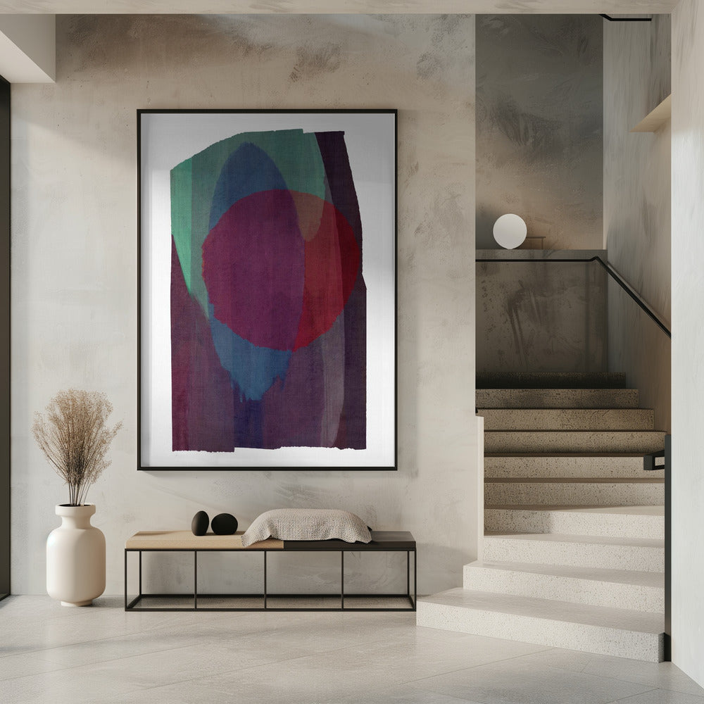 Geometric Shapes In Rich Tones | Poster