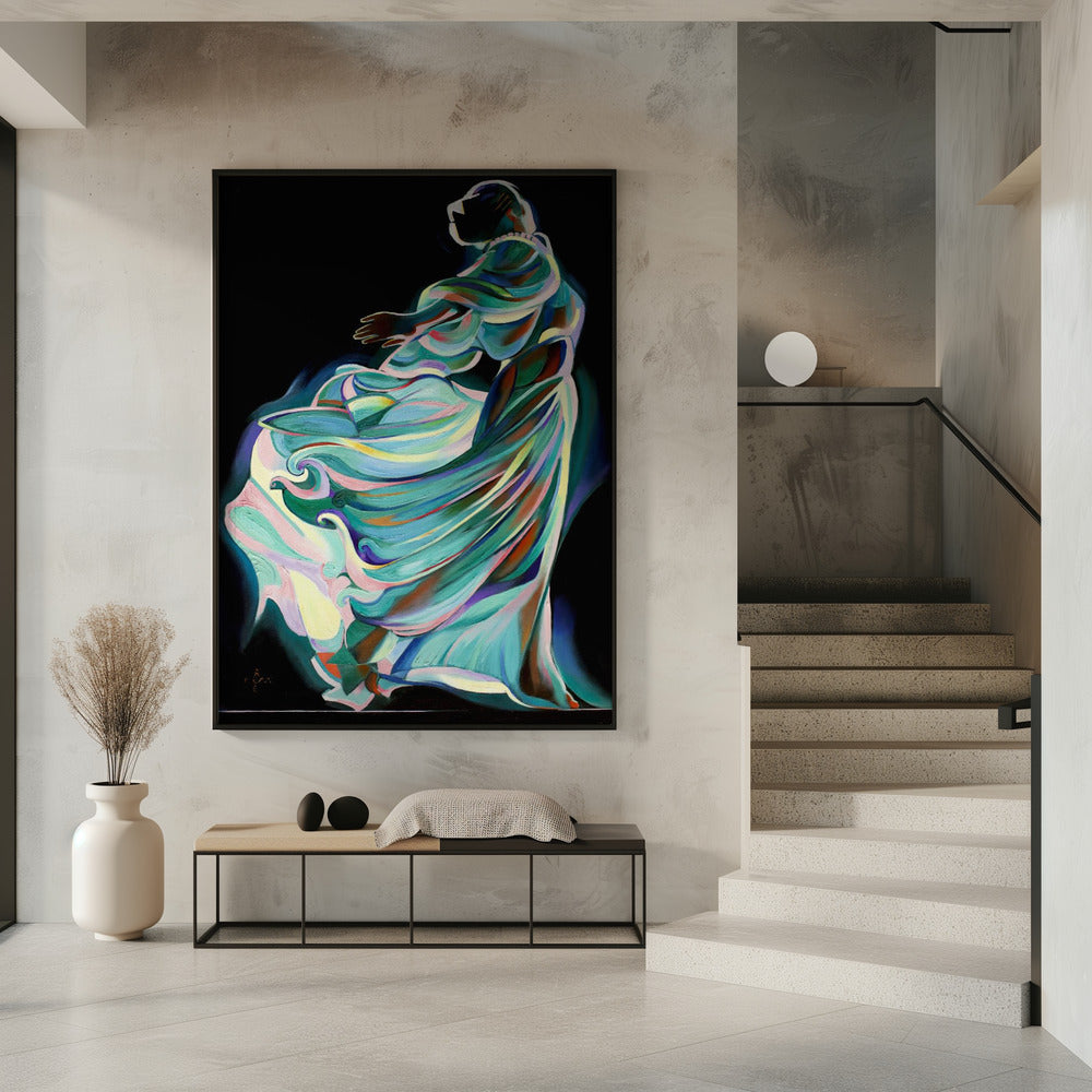 Abstract Depiction Of A Dancer In Motion | Poster