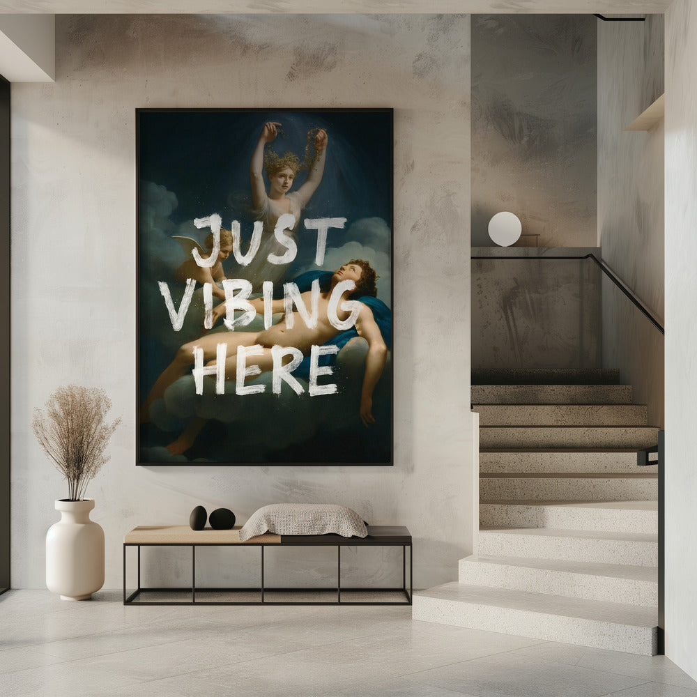 Just Vibing Here | Poster