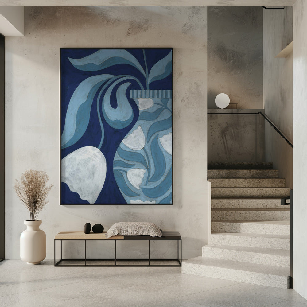 White Tulip Still Life | Poster