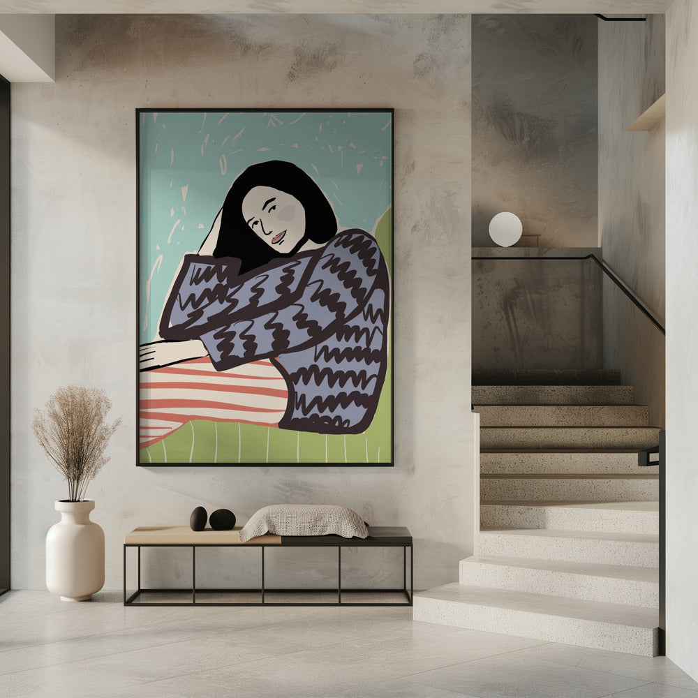 Lady SITTING | Poster