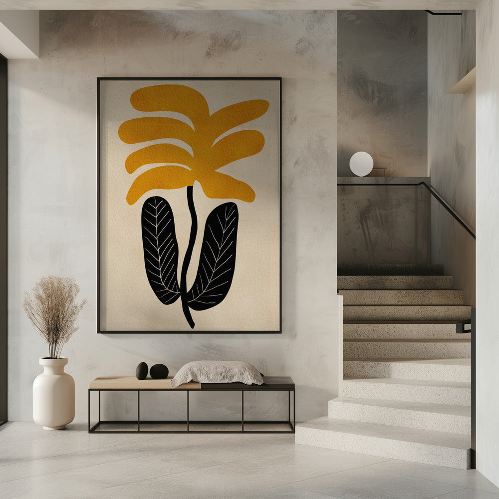 YELLOW floral flower | Poster