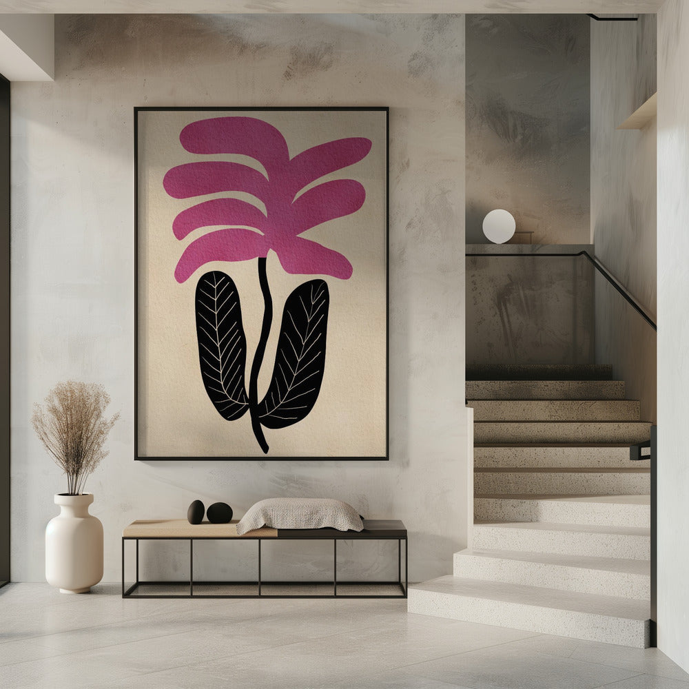 Pink floral flower | Poster