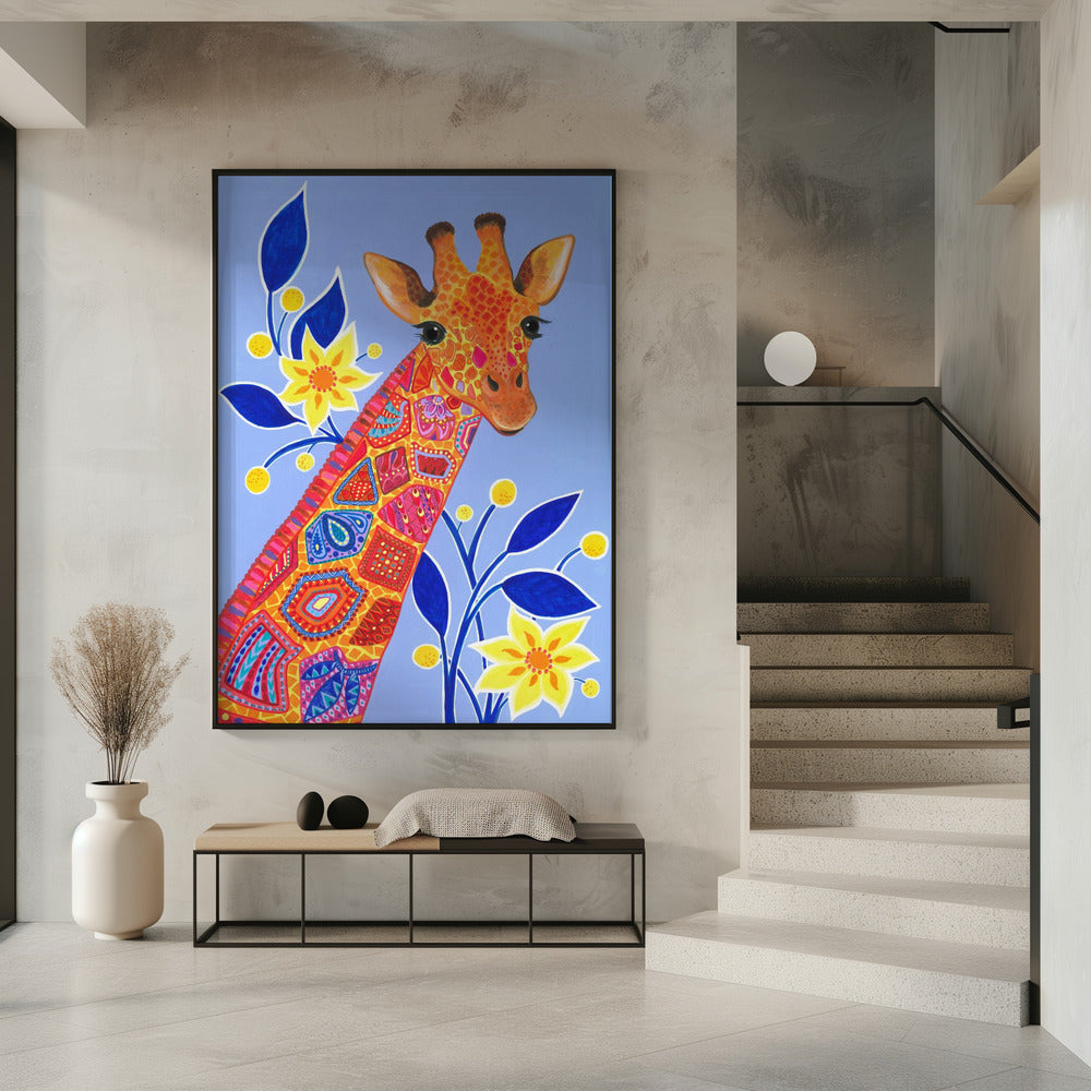 Patterned Giraffe | Poster