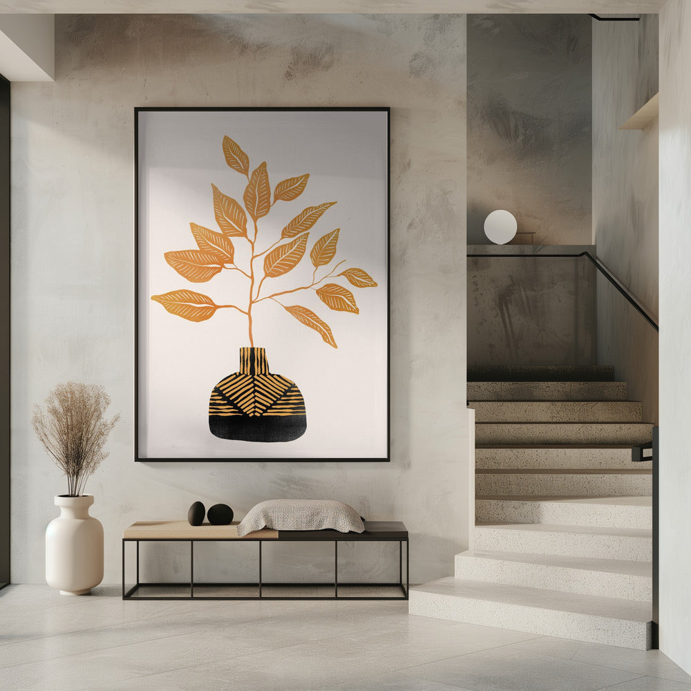 Tribal Vase By Catsanddotz 32 X 40 Inches | Poster