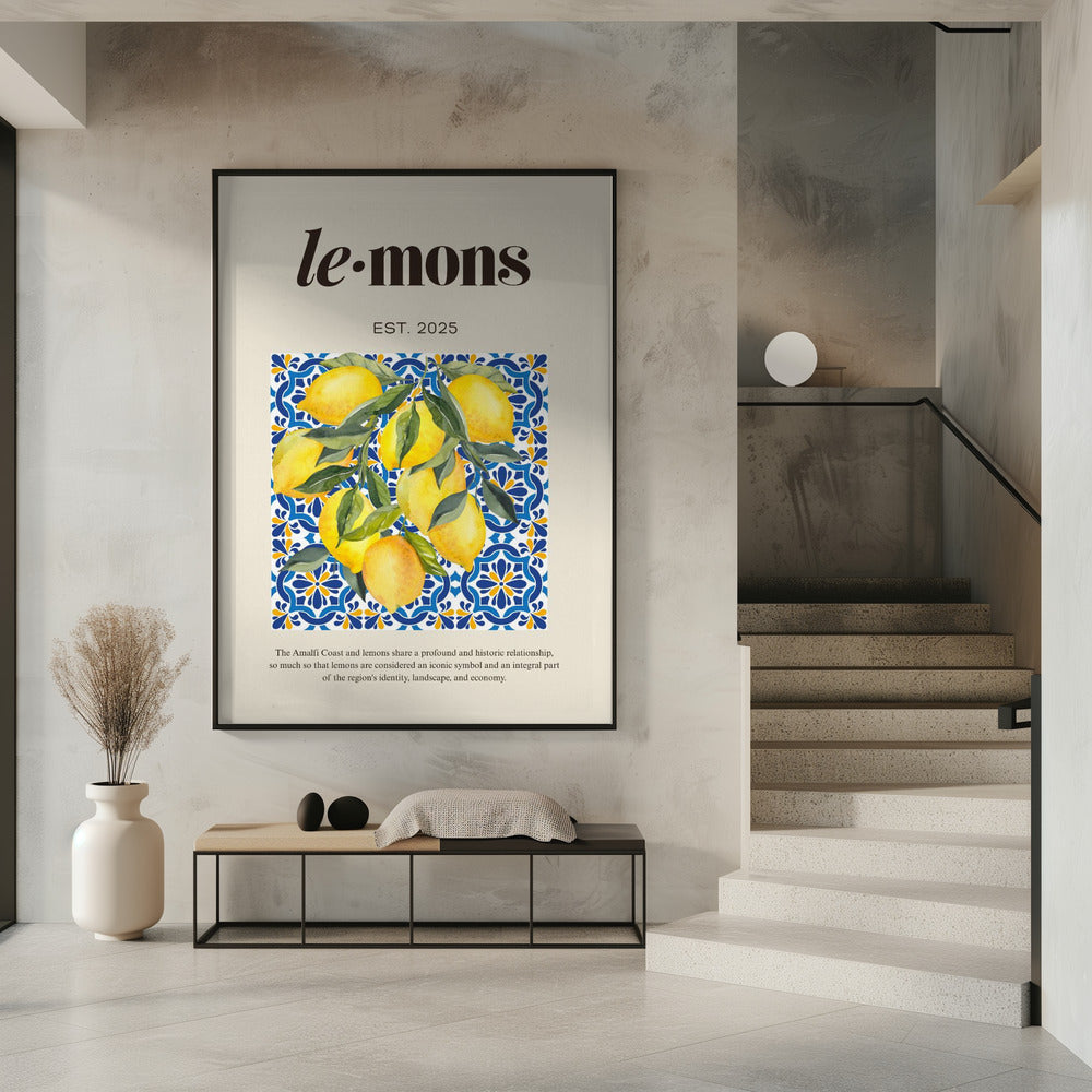 Lemons Beige | Poster