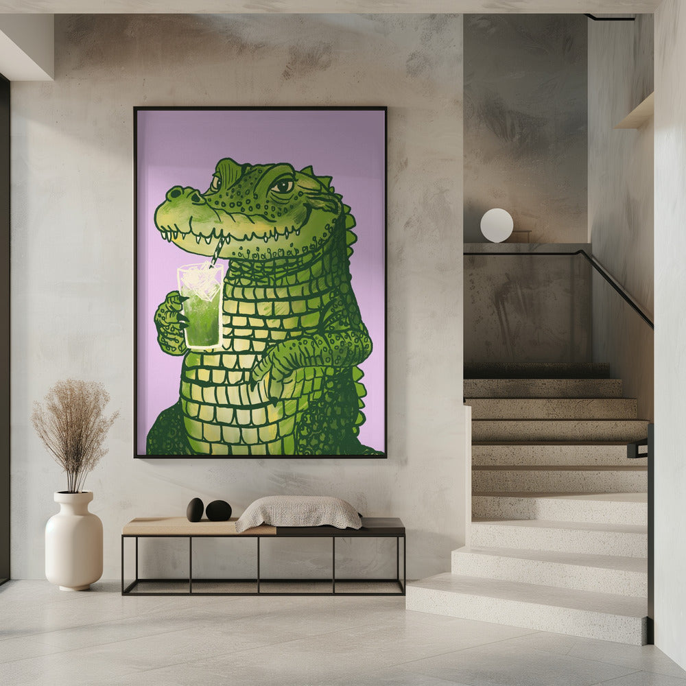 Matcha crocodile | Poster