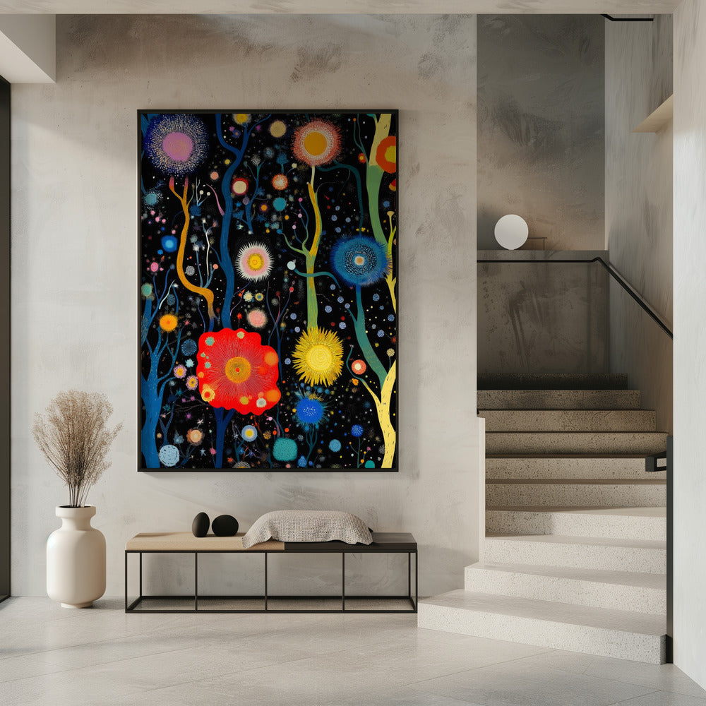 Vibrant Celestial Garden | Poster