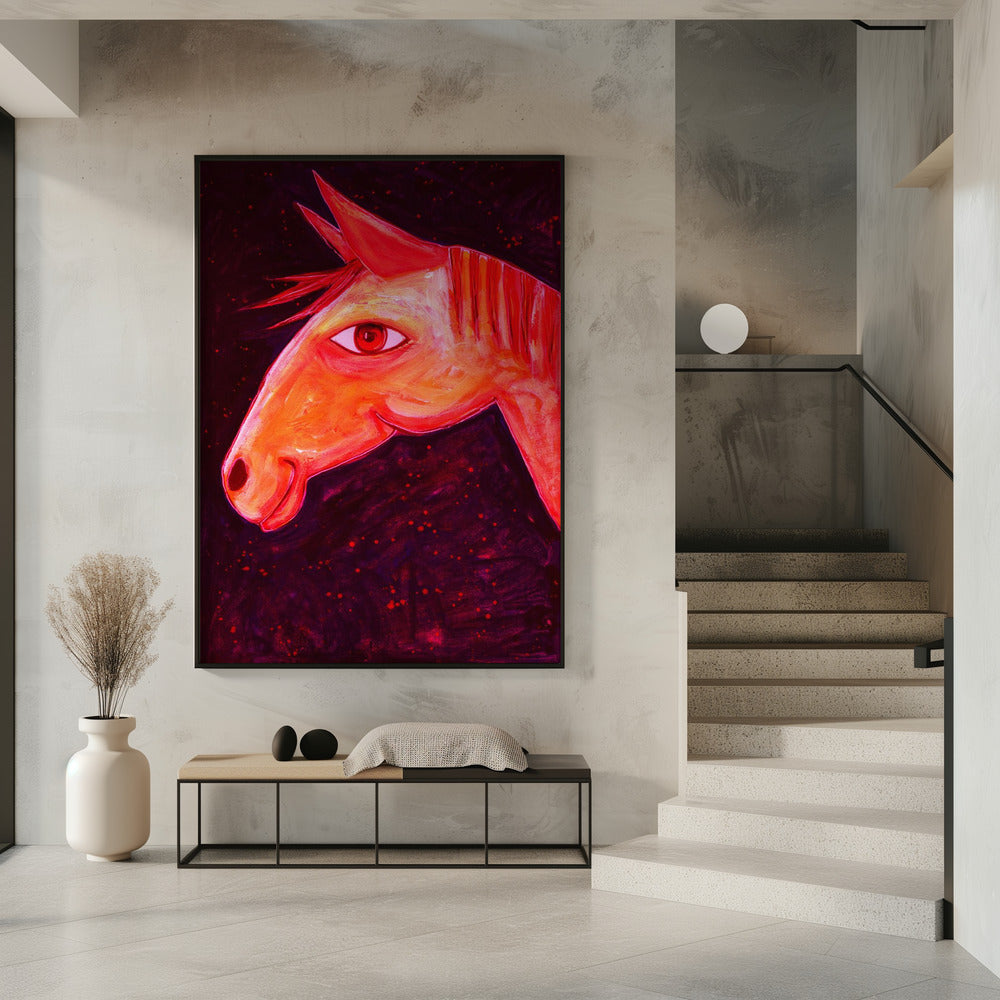 Dreaming of Horses Red | Poster