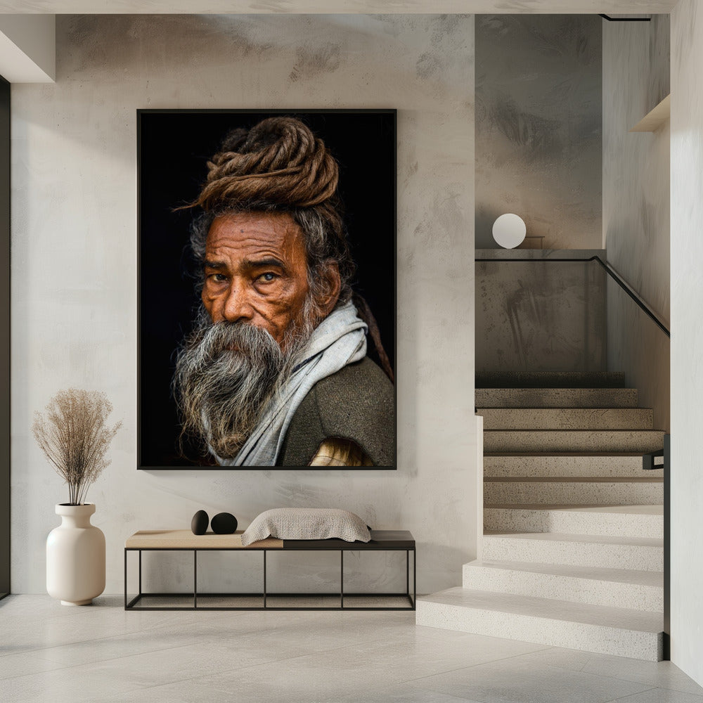 Portrait of a Sadhu... | Poster