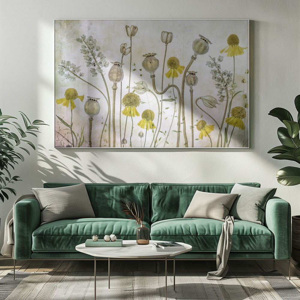 Poppies and Helenium | Canvas