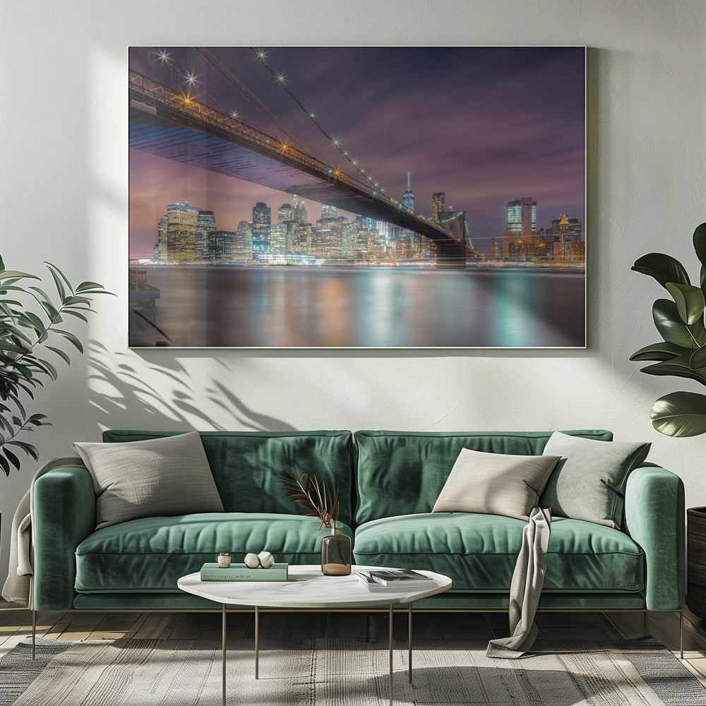 Brooklyn Bridge at Night | Canvas