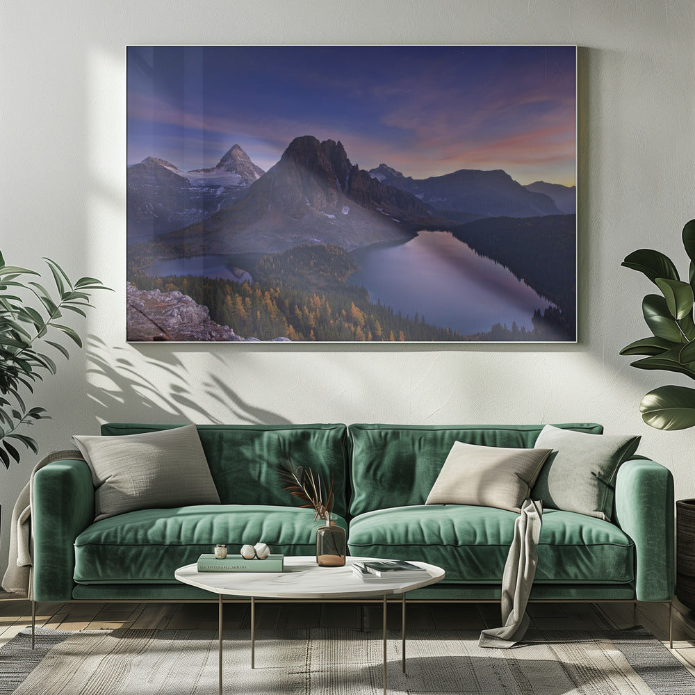 Twilight at Mount Assiniboine | Canvas