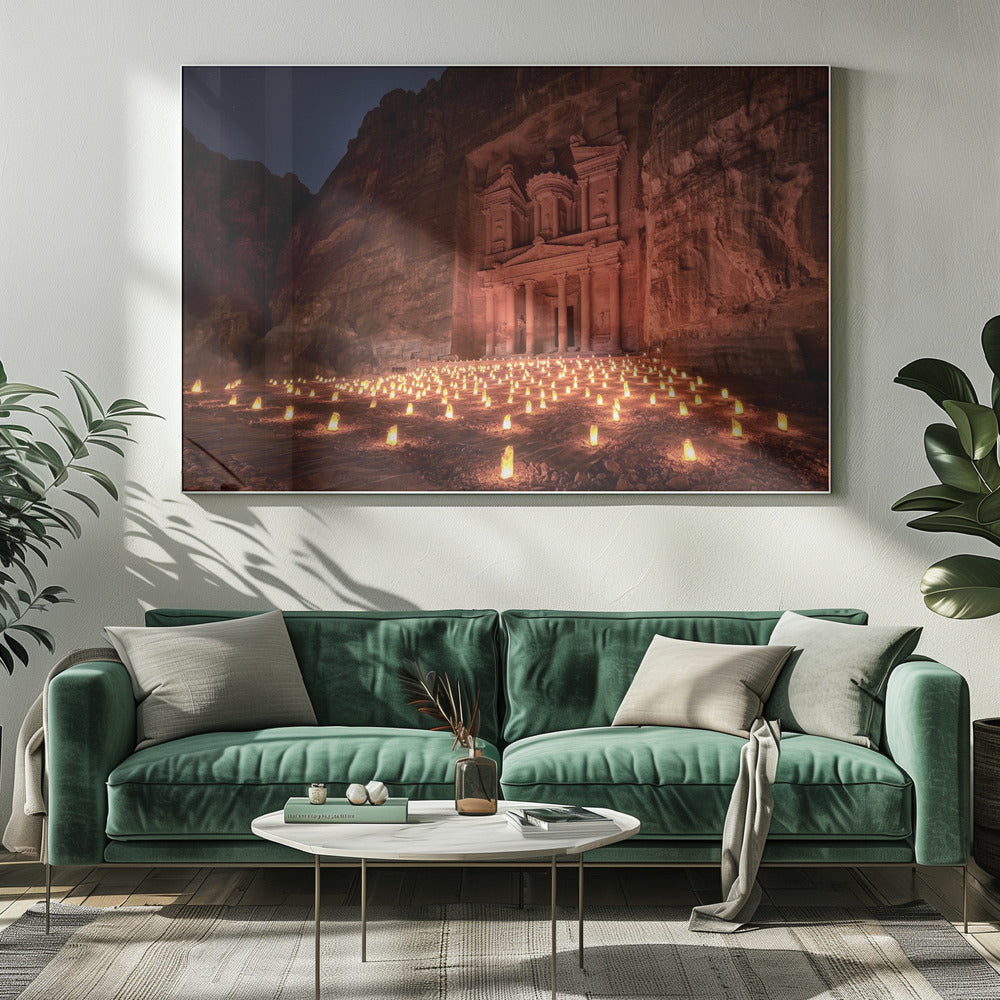 Petra by Night | Canvas