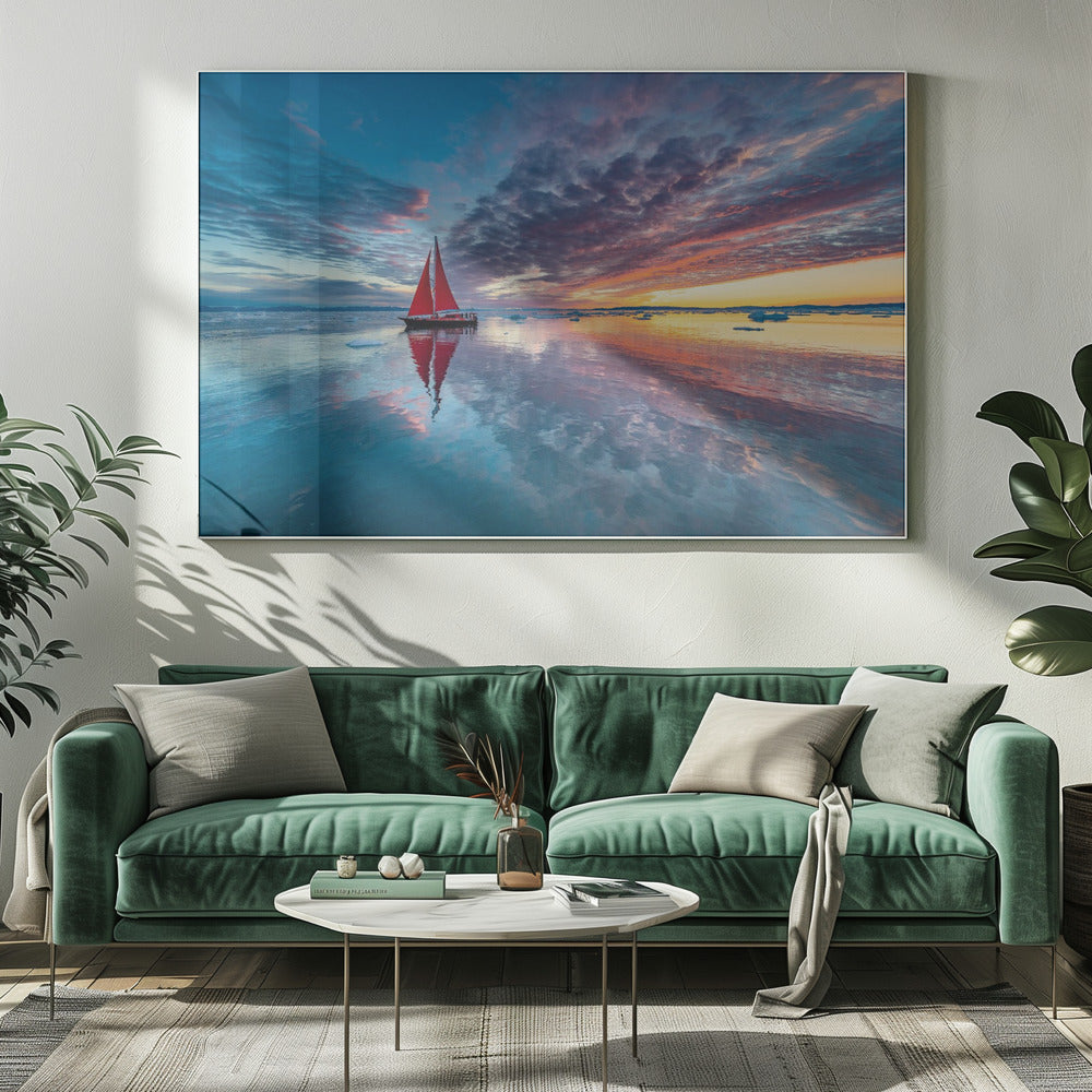 Greenland fire sky | Canvas