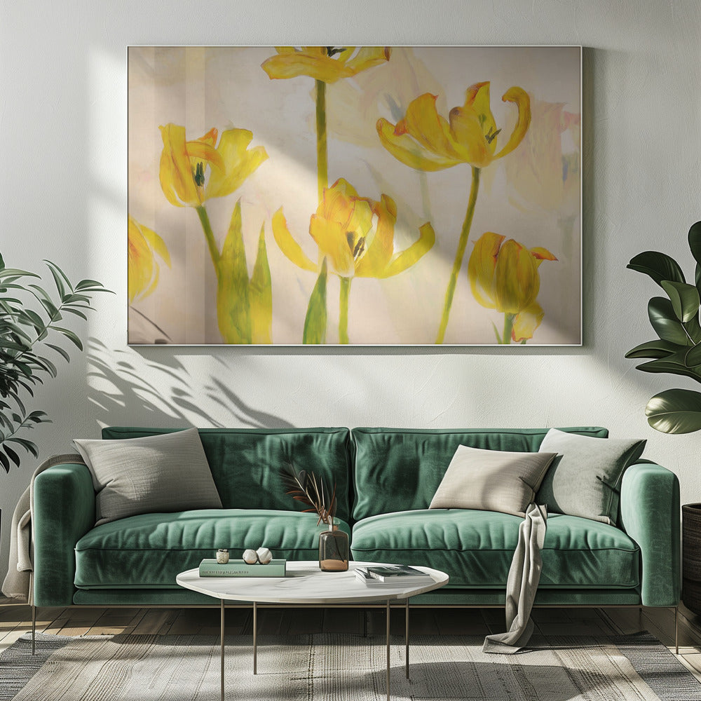 Flowering tulips | Canvas