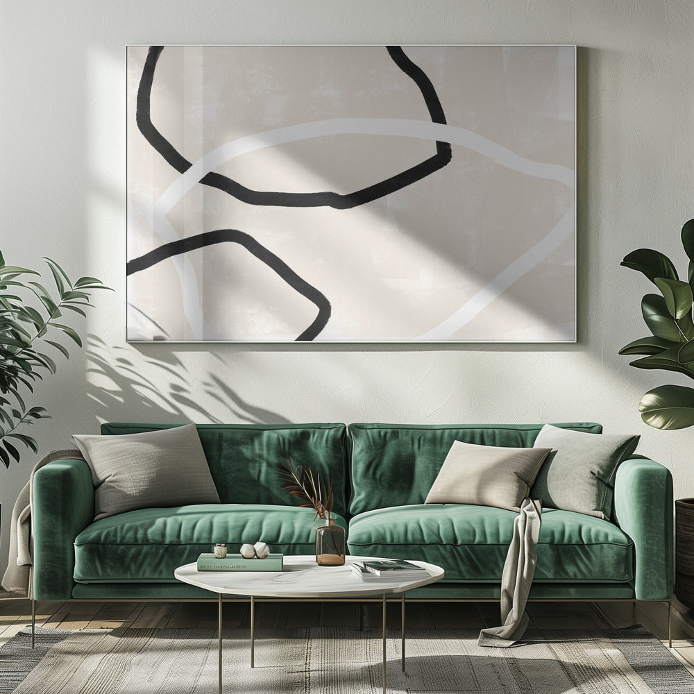 Black And White Lines | Canvas