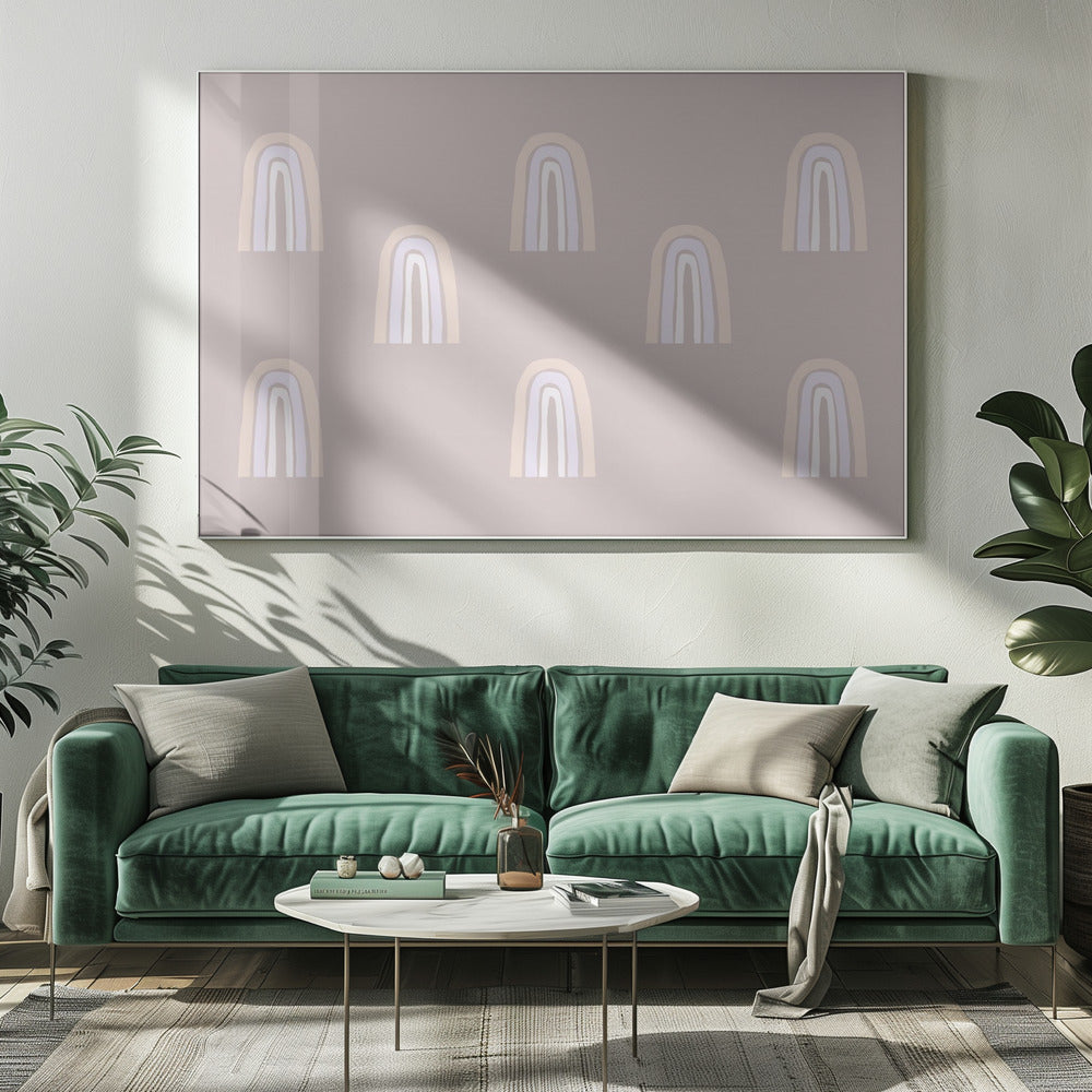 Pastel Arches Pattern | Canvas