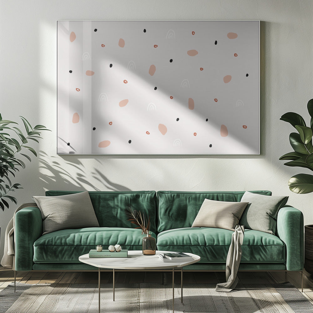 Scattered Organic Shapes | Canvas