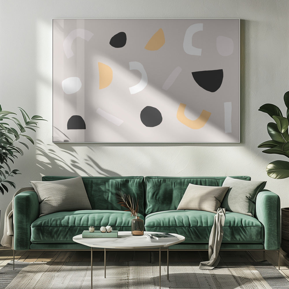Geometric Shapes in Neutral Tones | Canvas