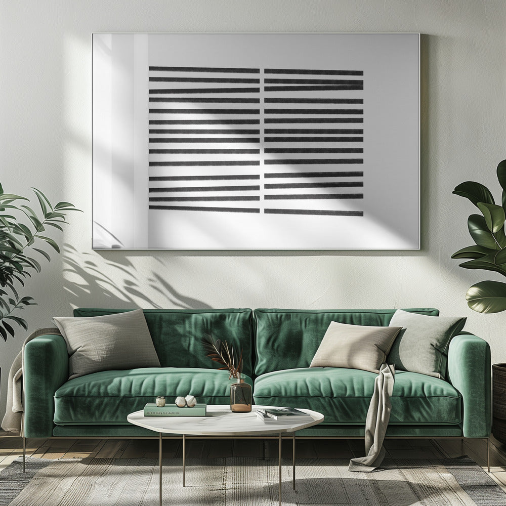 Parallel Black Lines | Canvas