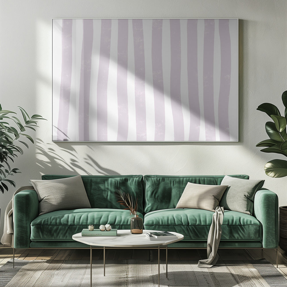 Soft Vertical Waves | Canvas