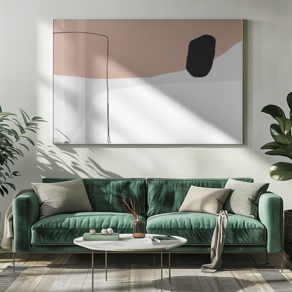 Minimalist Bold Black Shapes | Canvas