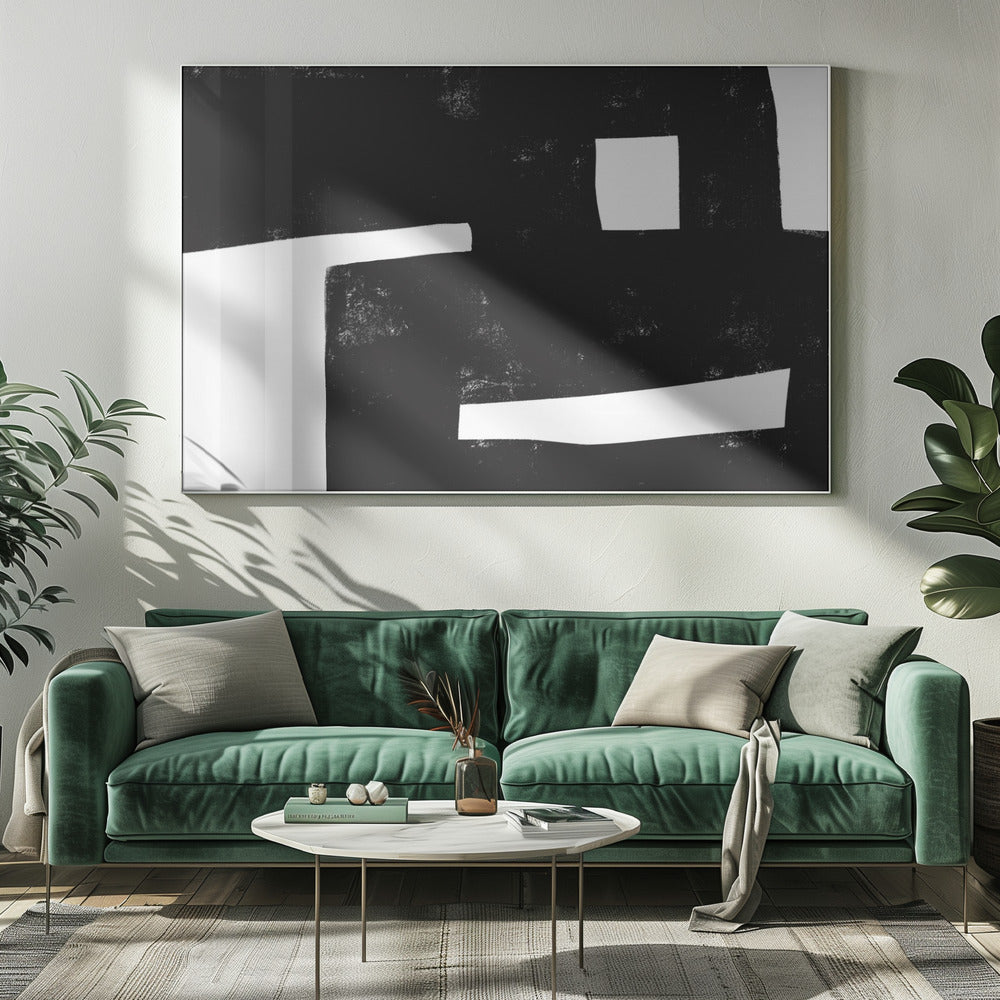 Monochrome Geometry | Canvas