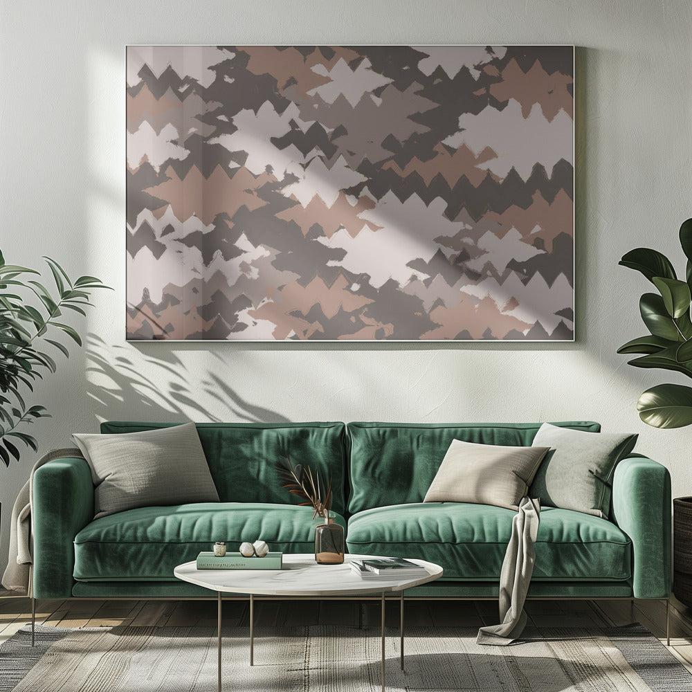Zigzag Earth Tones | Canvas