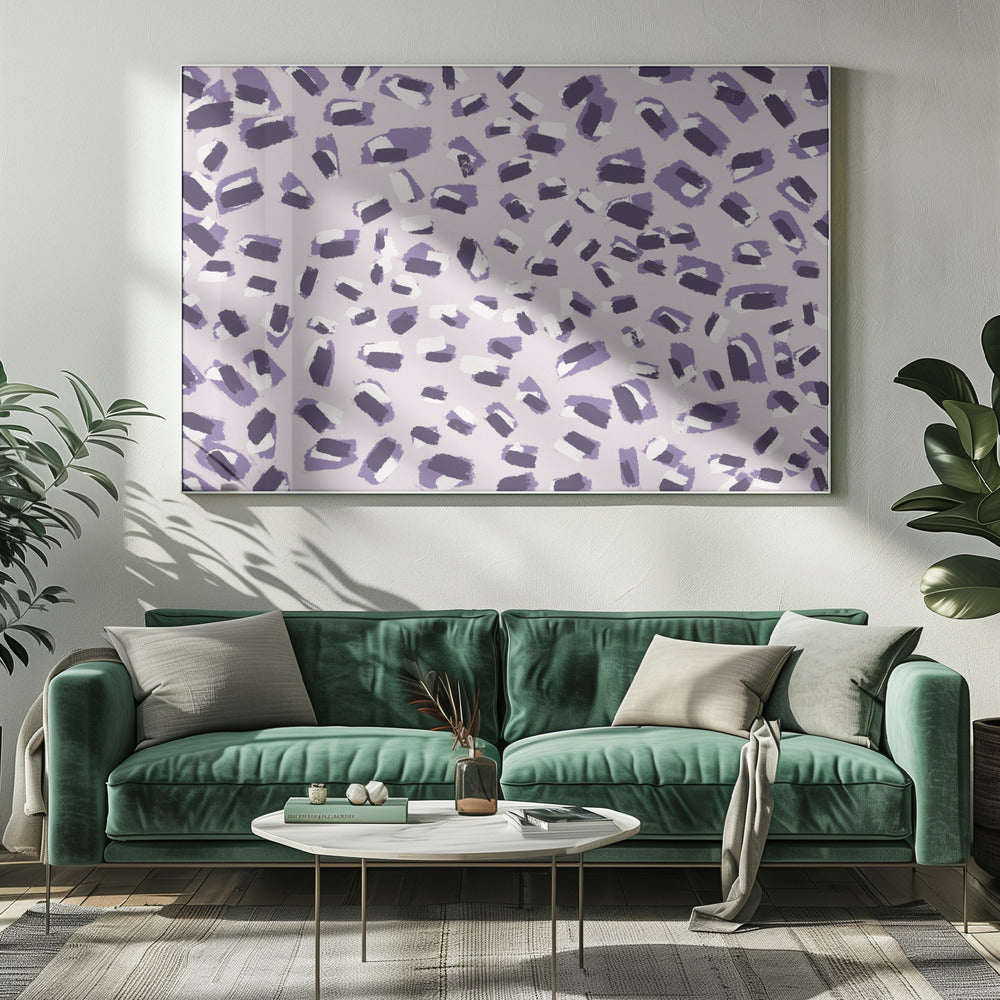 Purple Brush Dance | Canvas