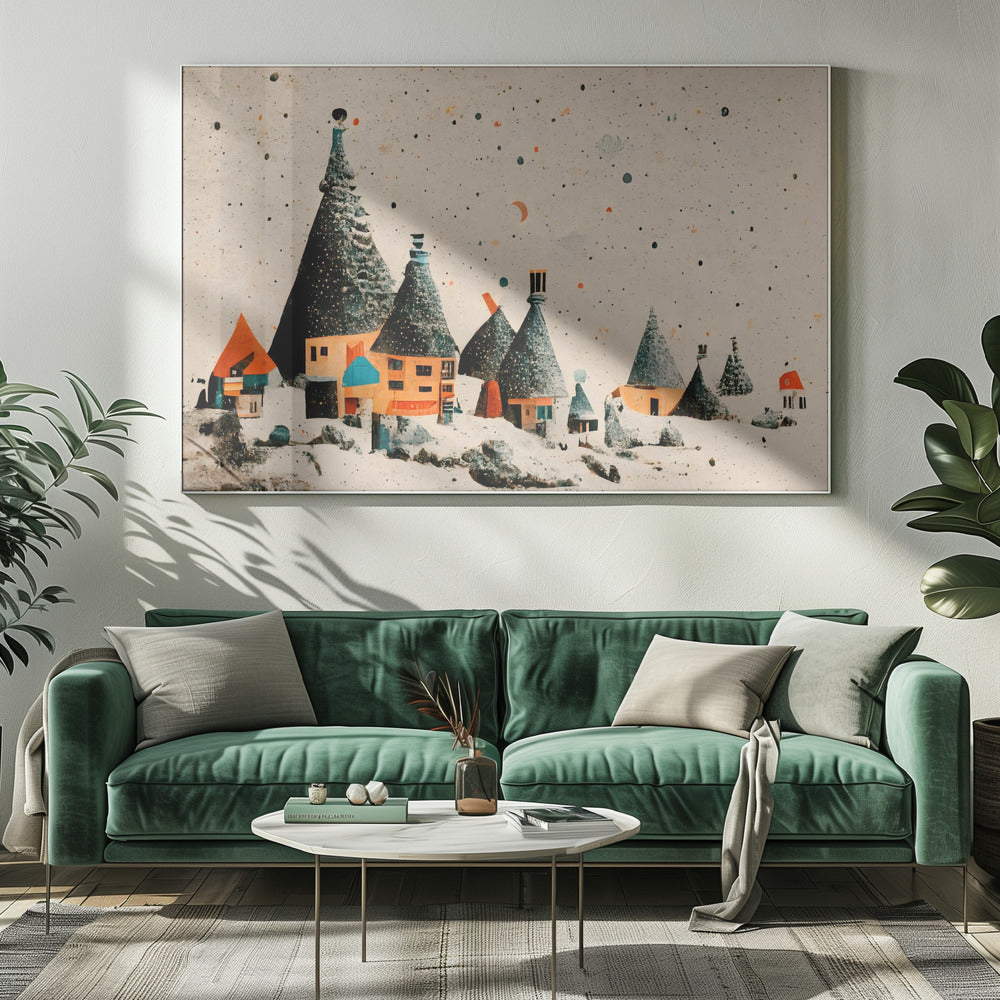 “Whimsical Village” | Canvas