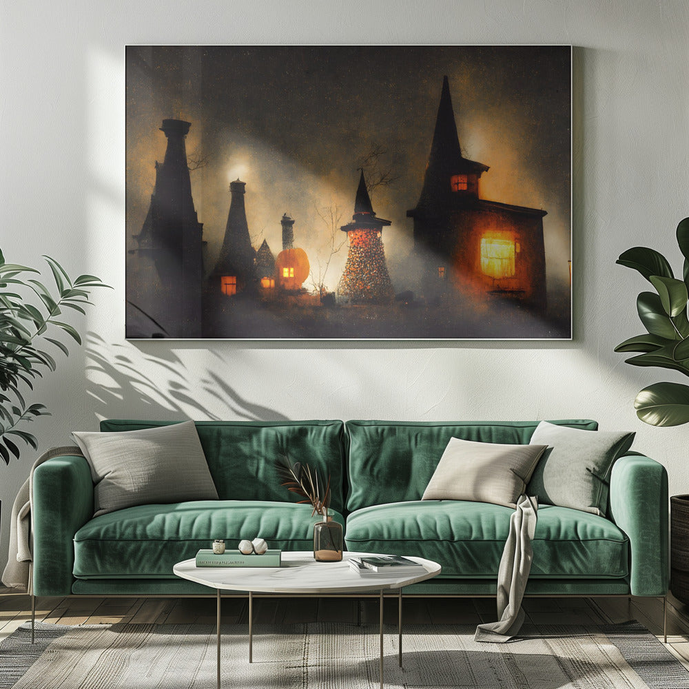 Haunted Glowscape | Canvas
